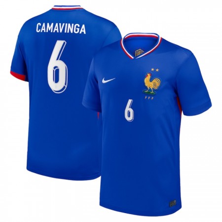 Francie Camavinga 6 Domácí ME 2024 - Fotbalové Dresy (S/S) Francie Camavinga 6 Domácí ME 2024 - Fotbalové Dresy (S/S)